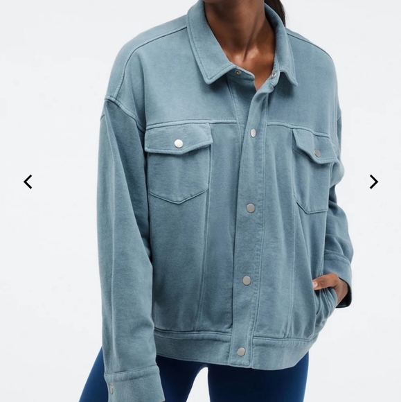 Fabletics Jackets & Blazers - Fabletics Lara Jacket Shacket Indigo XL BNWT